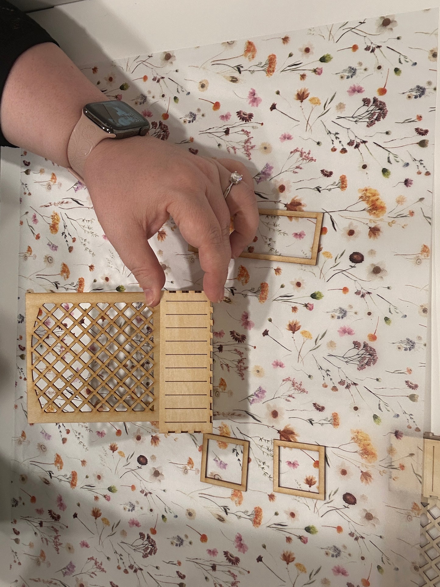 DIY Planter Box Lattice Kit 1:12 Scale Kit