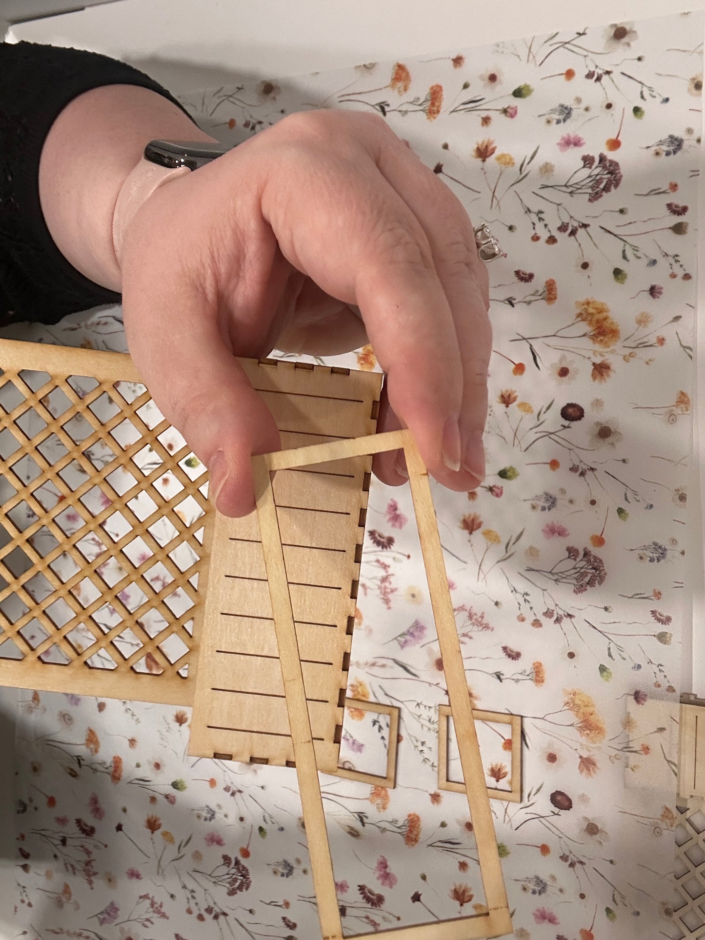 DIY Planter Box Lattice Kit 1:12 Scale Kit