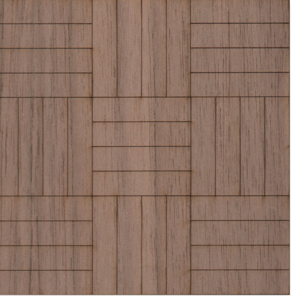1:12 Scale Parquet Pattern Flooring