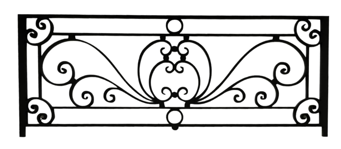 Decorative Wrought Iron Miniature Balcony/Hand/Fence/Railing 1:12 scale
