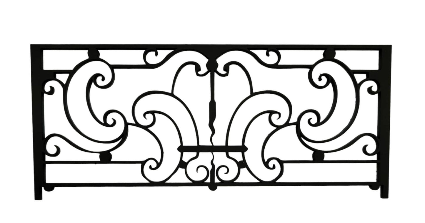 Wrought Iron Decorative Miniature Balcony/Hand/Fence/Railing 1:12 scale