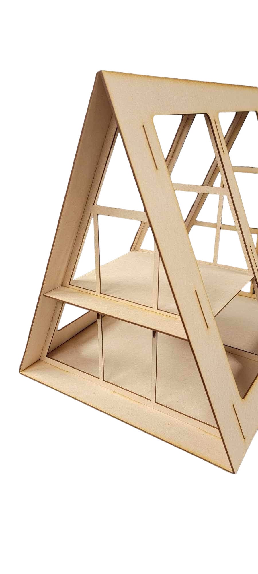 2 ROOM A -FRAME 1:12 SCALE Roombox w/Loft/Diorama/Cabin/A Frame/Unique Design