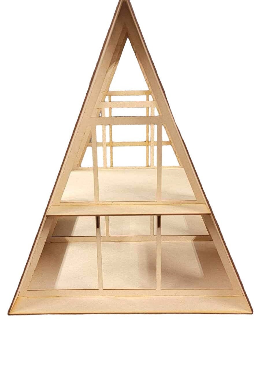 2 ROOM A -FRAME 1:12 SCALE Roombox w/Loft/Diorama/Cabin/A Frame/Unique Design