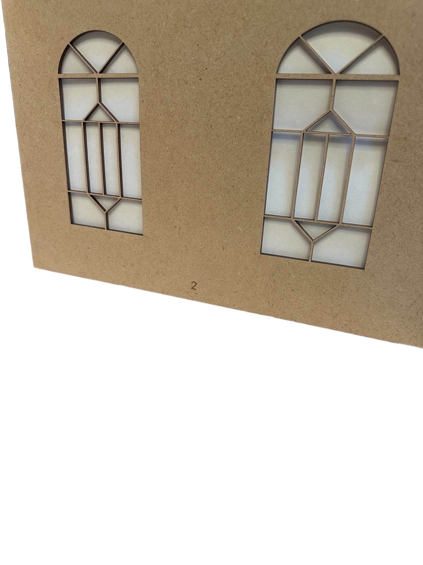 2 sided Room-box w/4 Windows| Dollhouse Miniature| Room Box | 1:12 Scale Miniature|Diorama Kit | 12W X 12D X 8 H