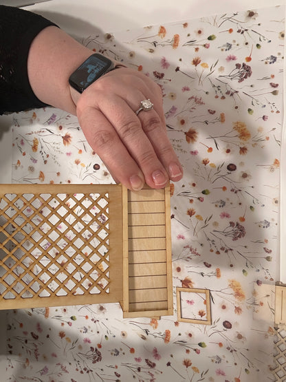 DIY Planter Box Lattice Kit 1:12 Scale Kit