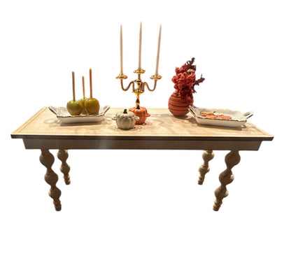 1:12 Scale Table Kit w/ Hand turned table legs